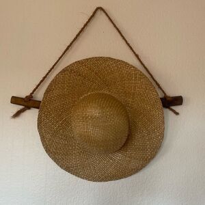 Tan beach hat